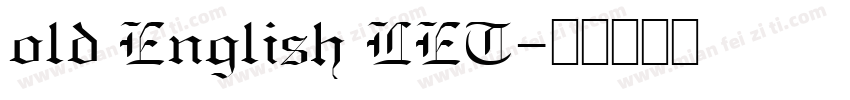 old English LET字体转换